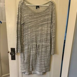 Chic Heather Gray Long Sleeve Dress